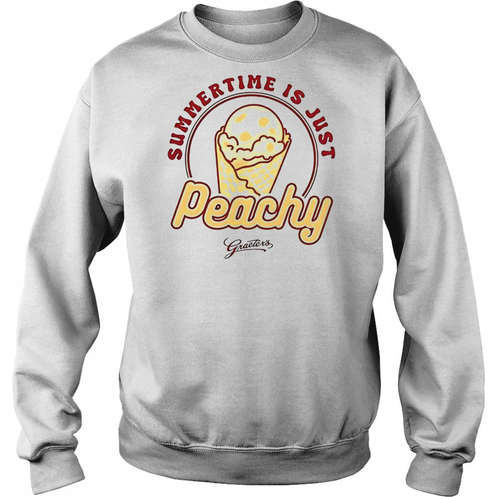 Peachy Summertime Is Just Ice Cream T-Shirt Hoodie