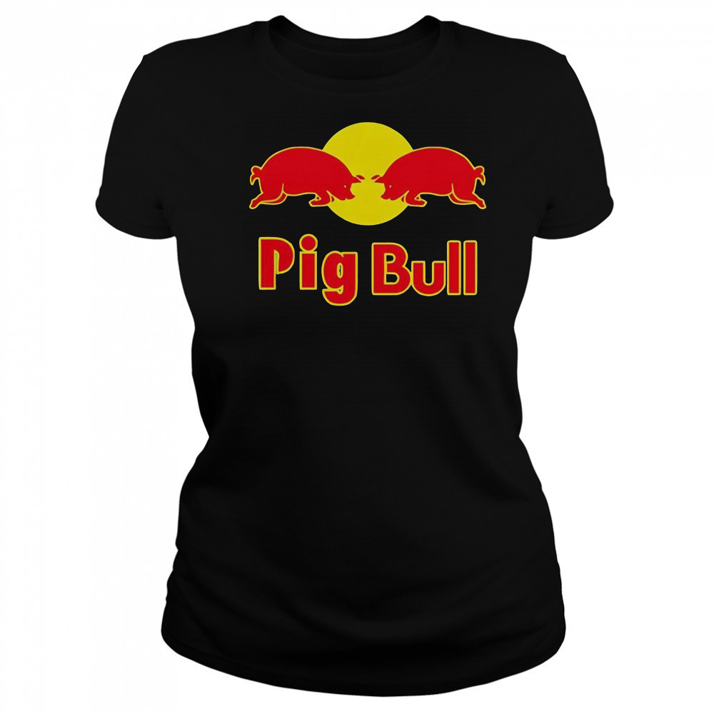 Pig Bull Red Bull Parody T-Shirt Women's T-shirt