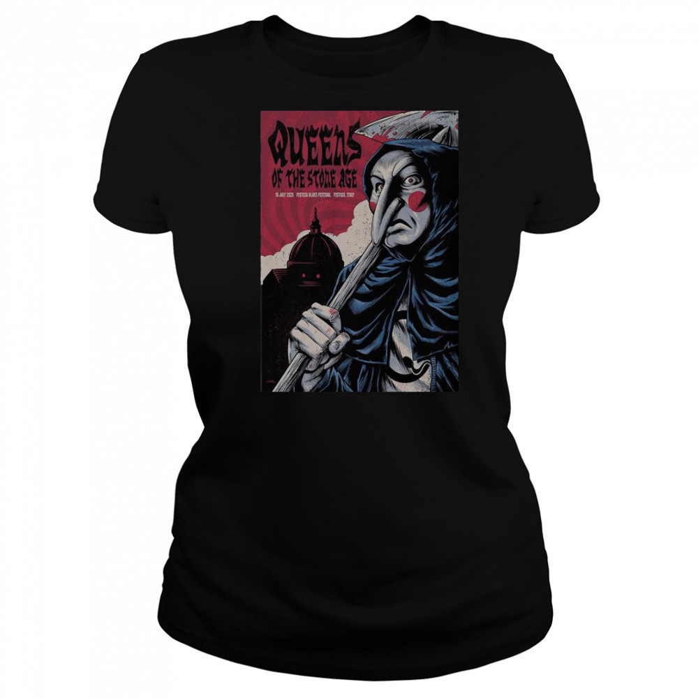 Queens Of The Stone Age Jul 15 2025 Piazza Duomo In Pistoia Italy Tour T-Shirt Women's T-shirt