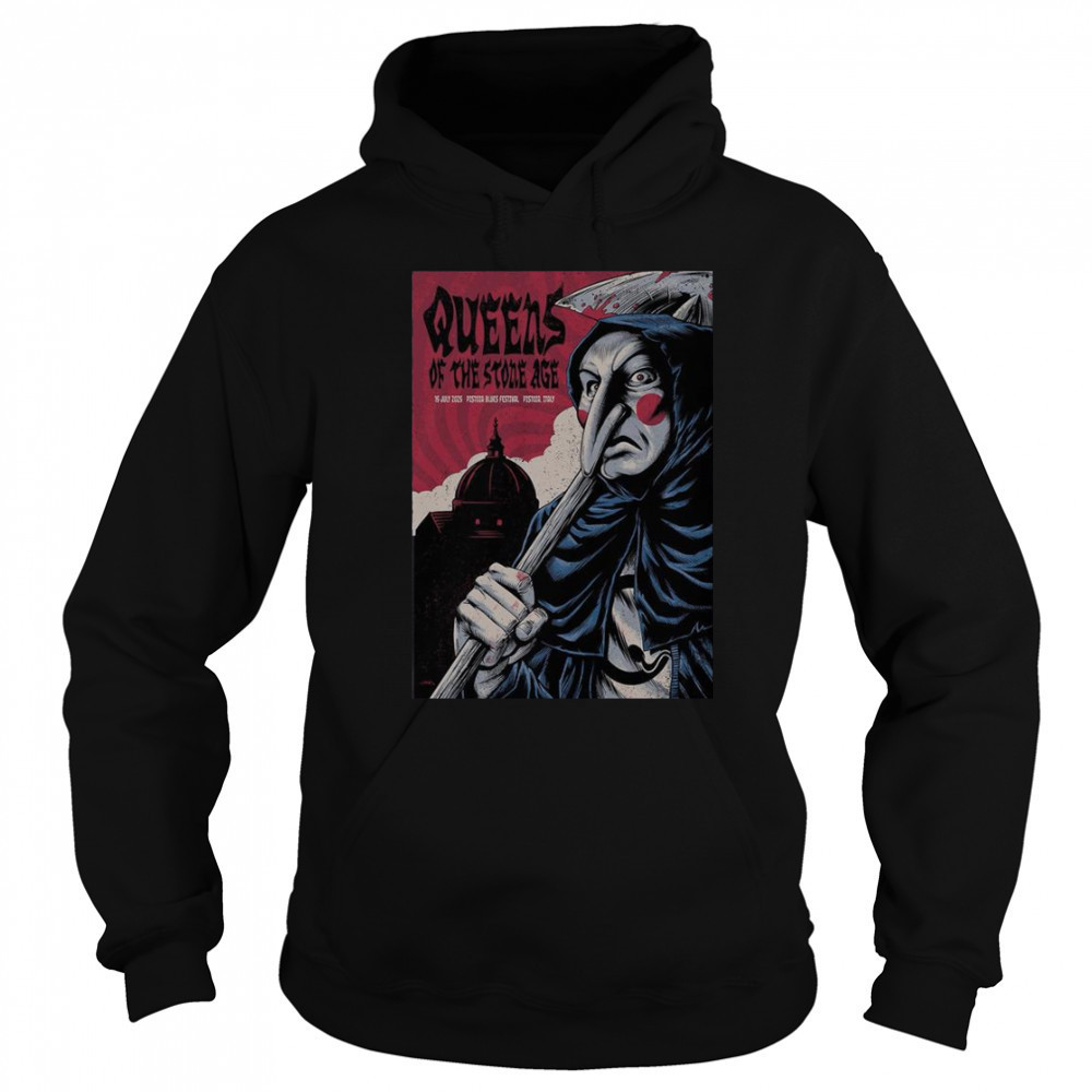 Queens Of The Stone Age Jul 15 2025 Piazza Duomo In Pistoia Italy Tour T-Shirt Sweatshirt