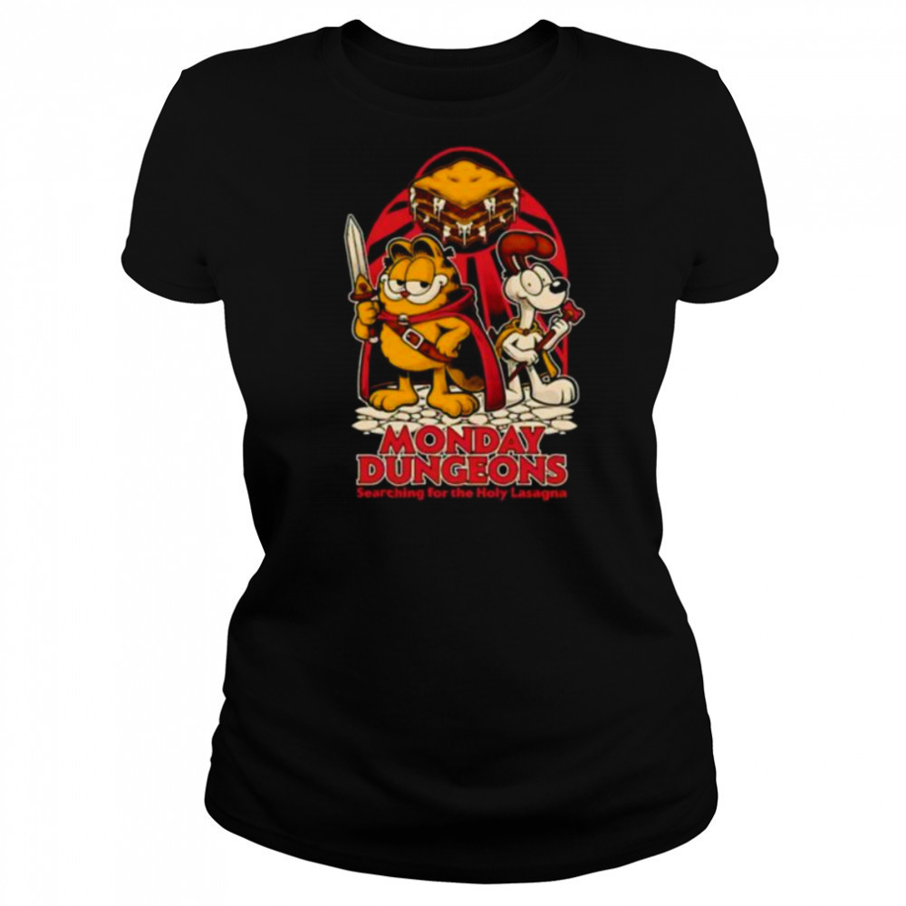 RPG Cat Monday Dungeons searching for the Holy Lasagna shirt Women's T-shirt