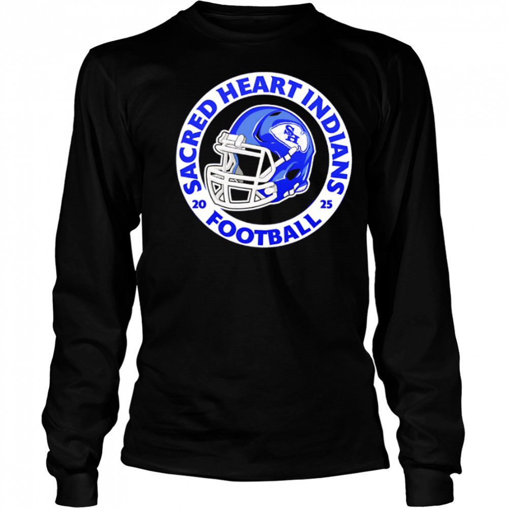 Sacred Heart Indians Football 2025 helmet shirt Long Sleeved