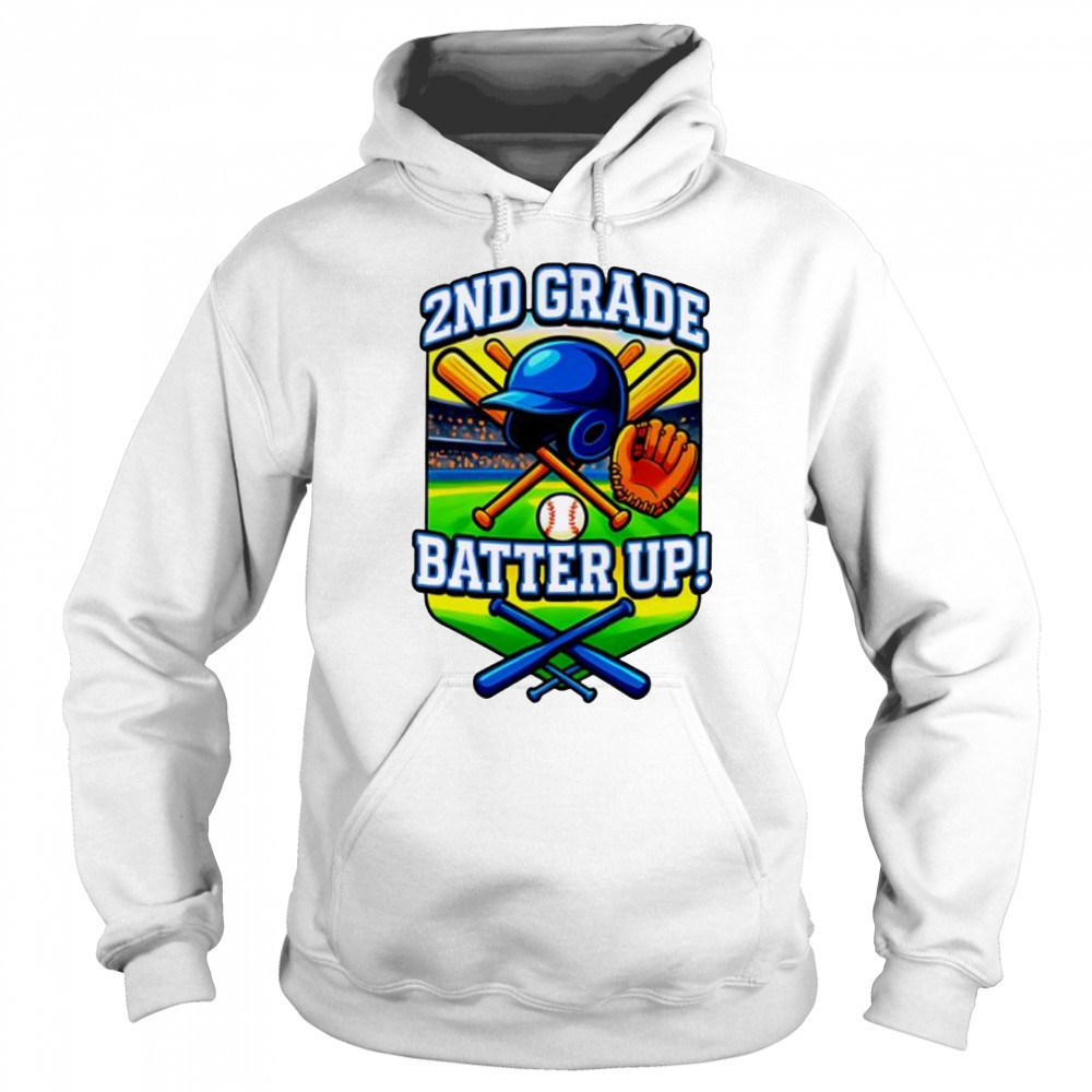 Second Grade Batter Up Funny Back To School shirt Sweatshirt