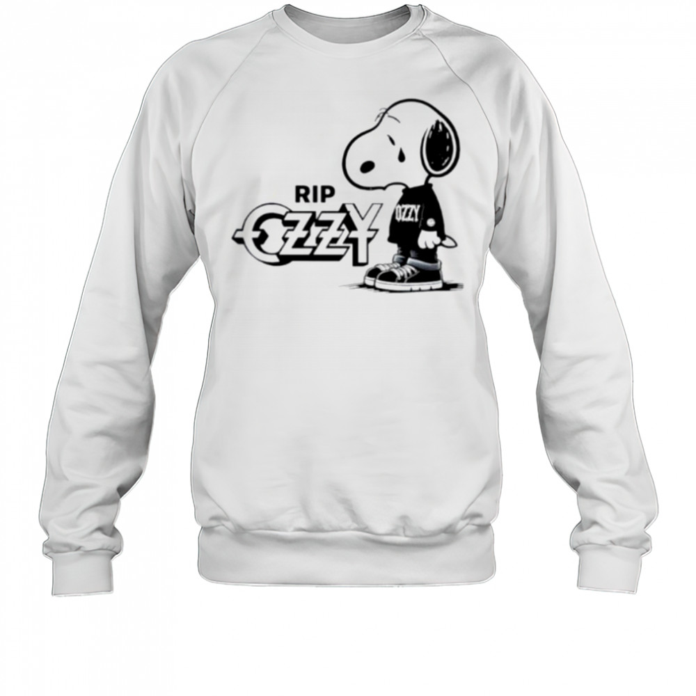 Snoopy cry RIP Ozzy Osbourne logo shirt Sweatshirt