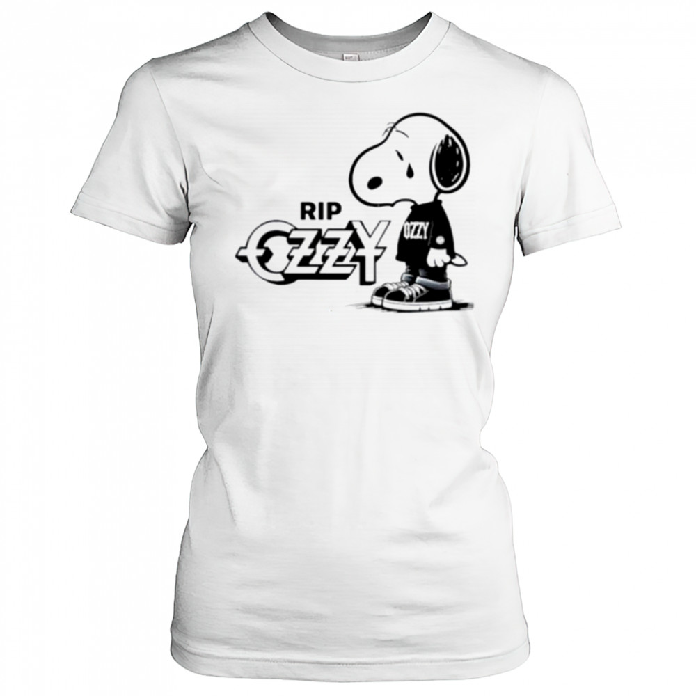 Snoopy cry RIP Ozzy Osbourne logo shirt Women's T-shirt
