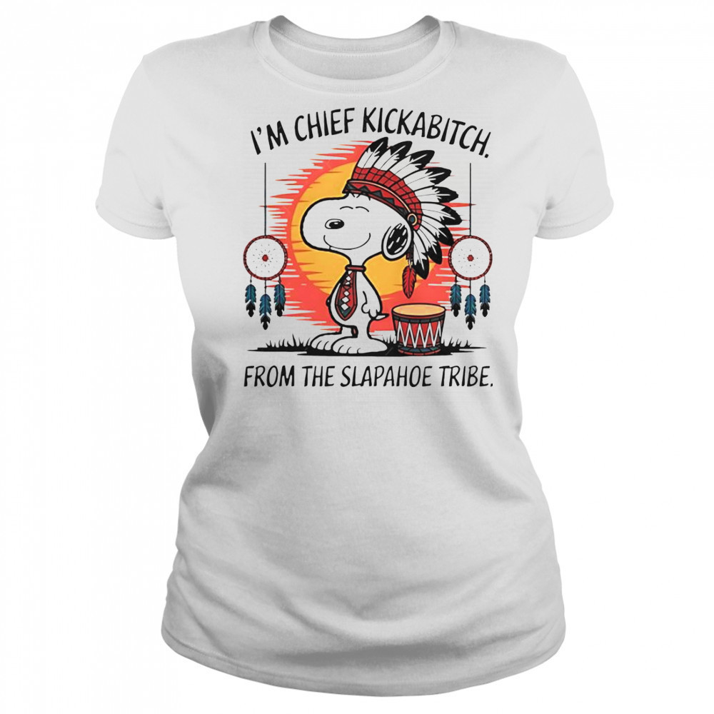Snoopy Native I’m Chief Kickabitch From The Slapahoe Tribe Retro T-Shirt Women's T-shirt