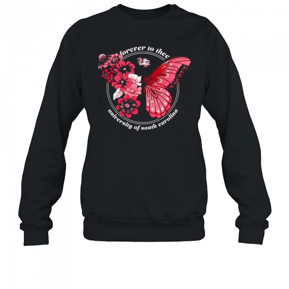 South Carolina Gamecocks Garnet Butterfl shirt Sweatshirt
