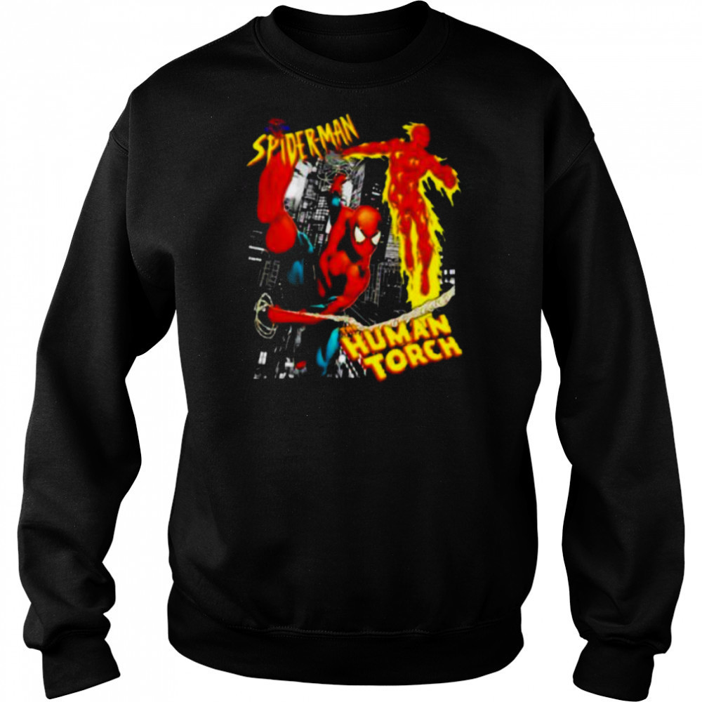 Spider man the Human Torch shirt Hoodie