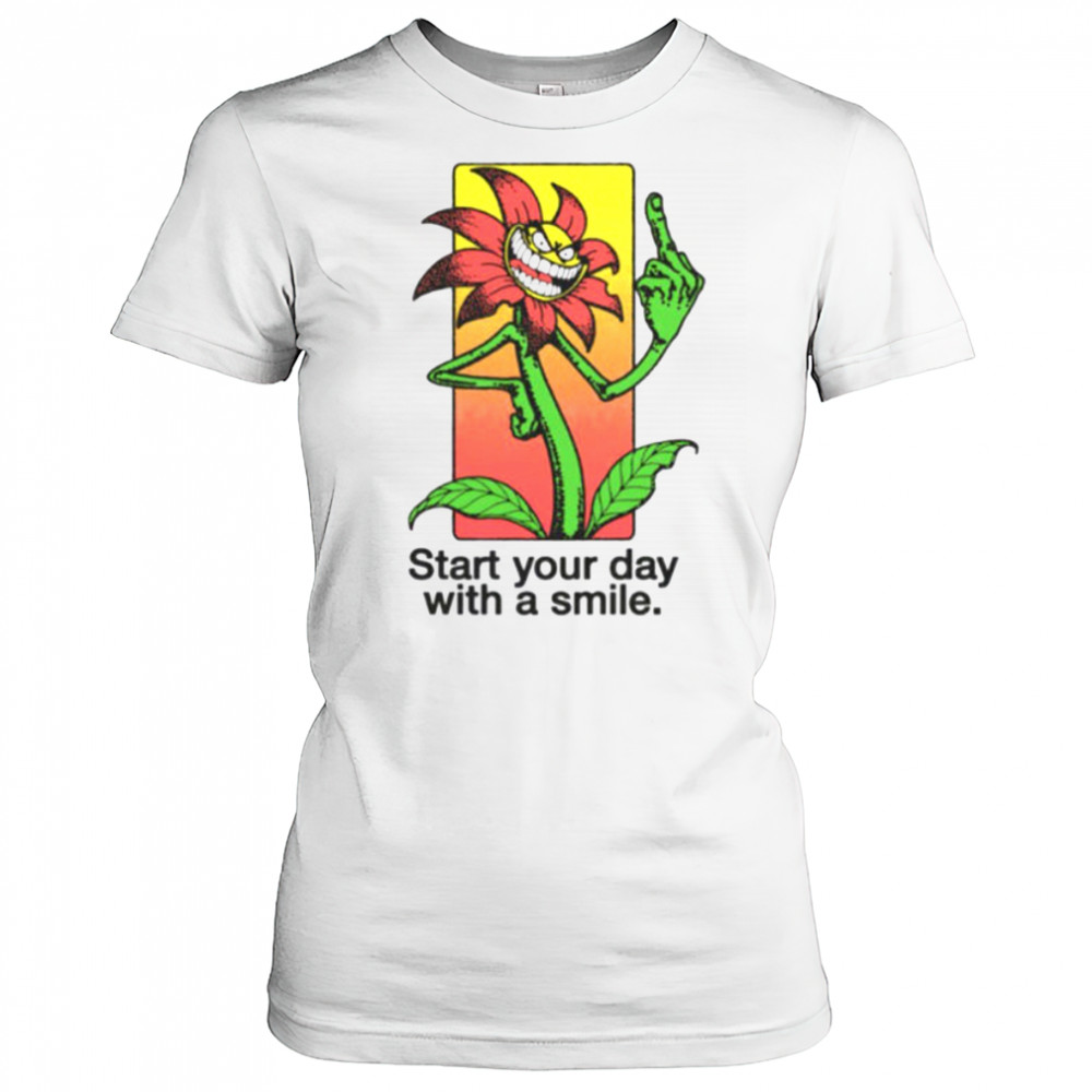 Start your day with a smile flower shirt Women's T-shirt