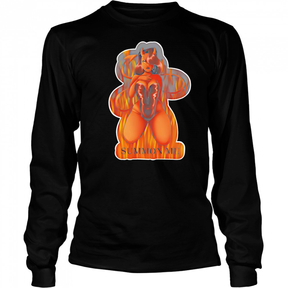 Summon me Devil Pinup 2025 shirt Long Sleeved