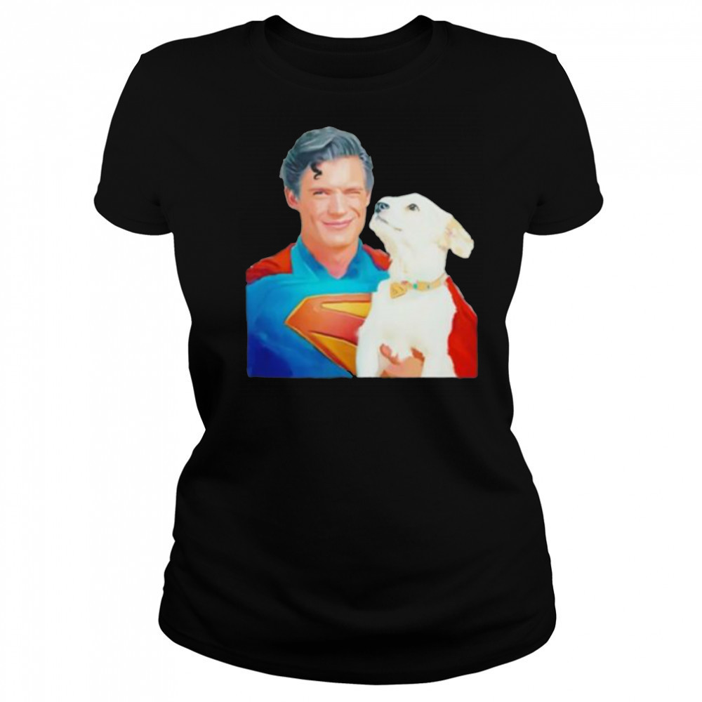 Superman Clark Kent and Dog Krypto shirt Women's T-shirt