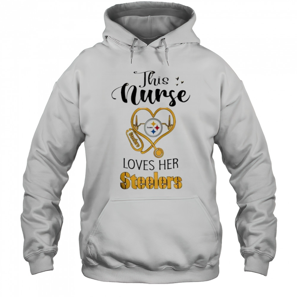This nurse love her Pittsburgh Steelers shirt Hoodie