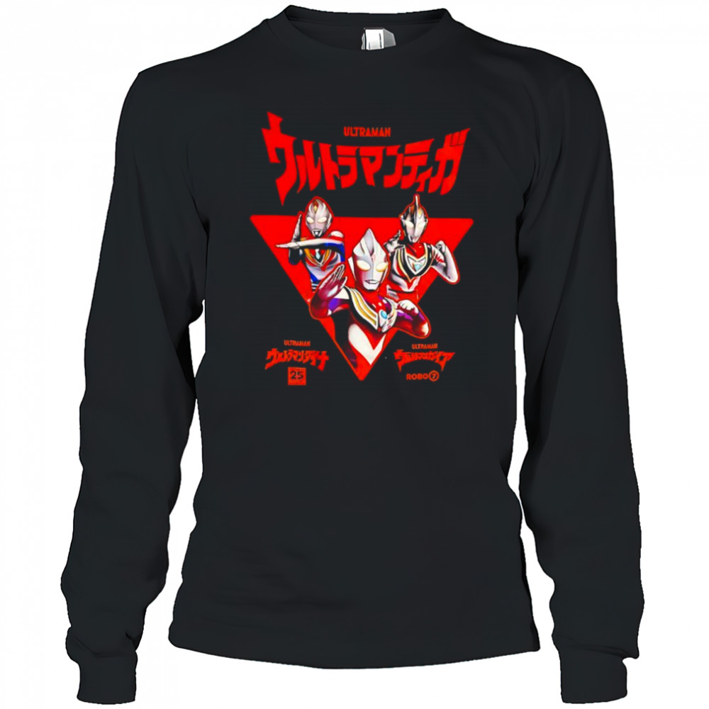 Ultraman Tiga Dyna Gaia superhero shirt Long Sleeved