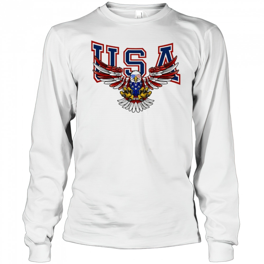 USA Eagle Fly logo shirt Long Sleeved