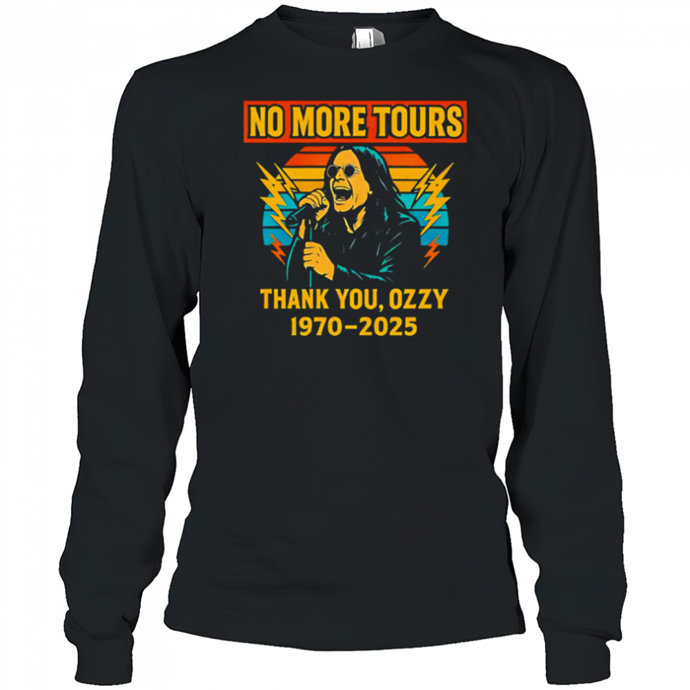 Vintage ozzy osbourne final no more tours shirt Long Sleeved