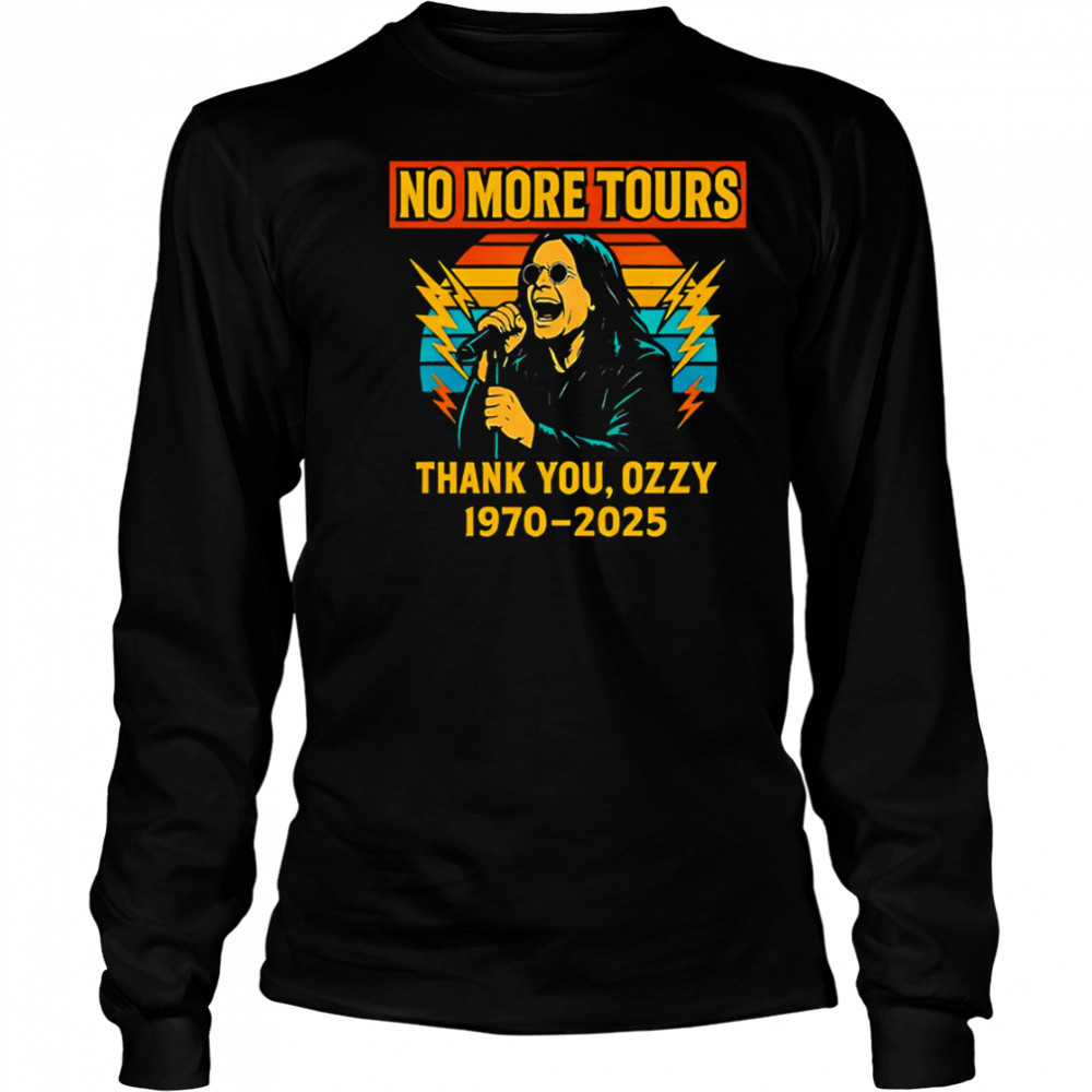 Vintage ozzy osbourne final no more tours shirt Long Sleeved