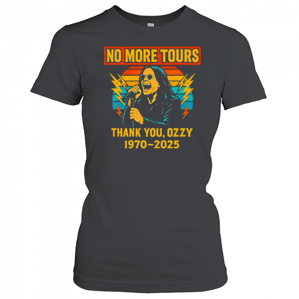 Vintage ozzy osbourne final no more tours shirt Women's T-shirt