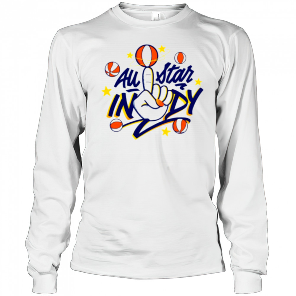 WNBA All Star Indy hand shirt Long Sleeved