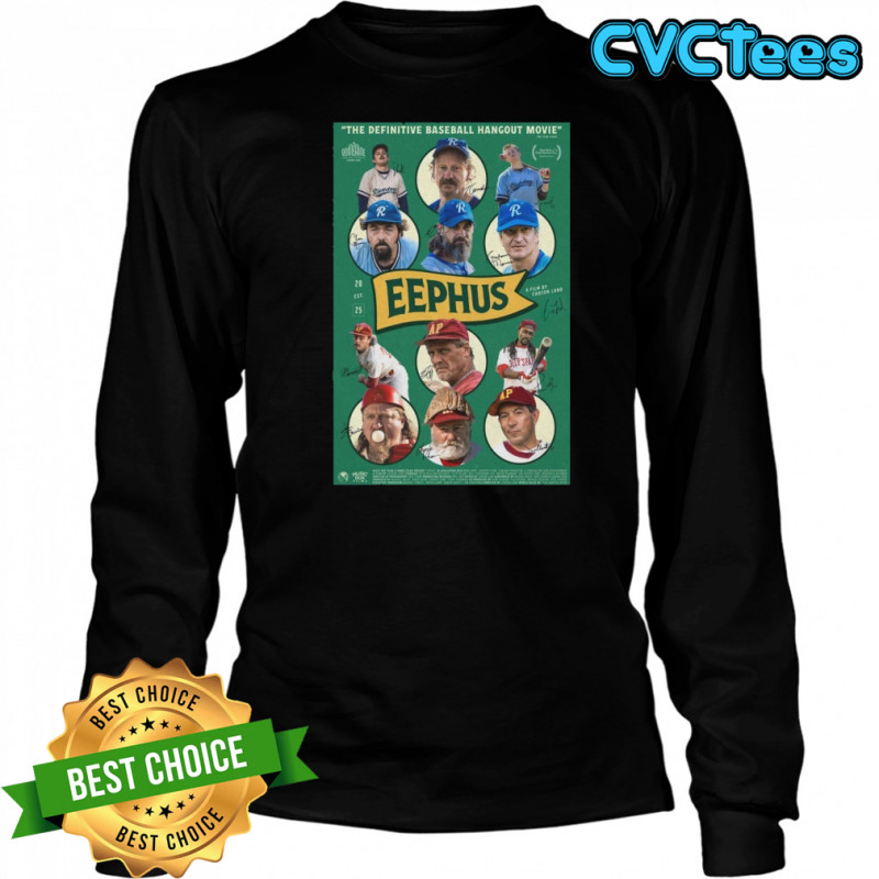 2025 Eephus Signed Poster Director Carson Lund T-Shirt Long Sleeved