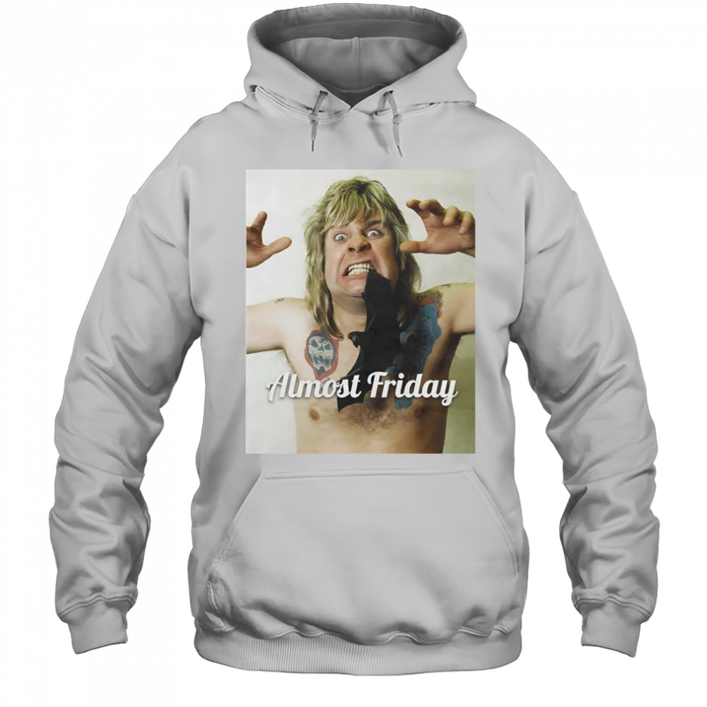 Almost Friday Ozzy Osbourne Bat shirt Hoodie