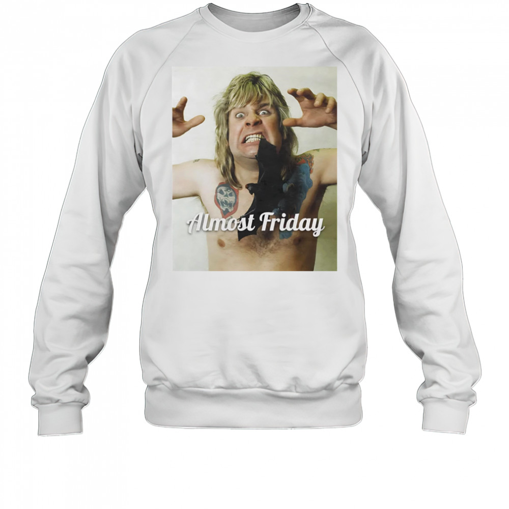 Almost Friday Ozzy Osbourne Bat shirt Sweatshirt