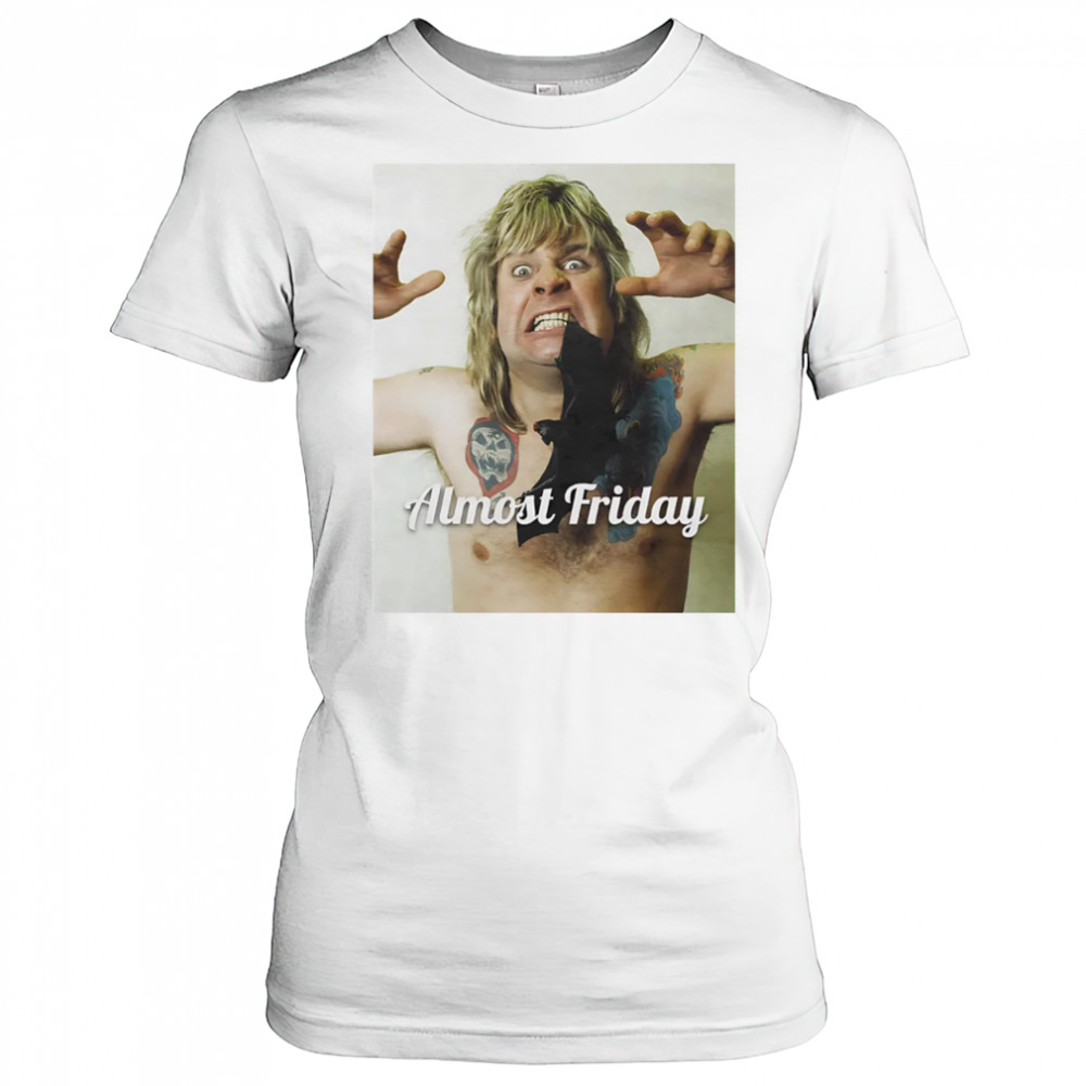 Almost Friday Ozzy Osbourne Bat shirt Women's T-shirt