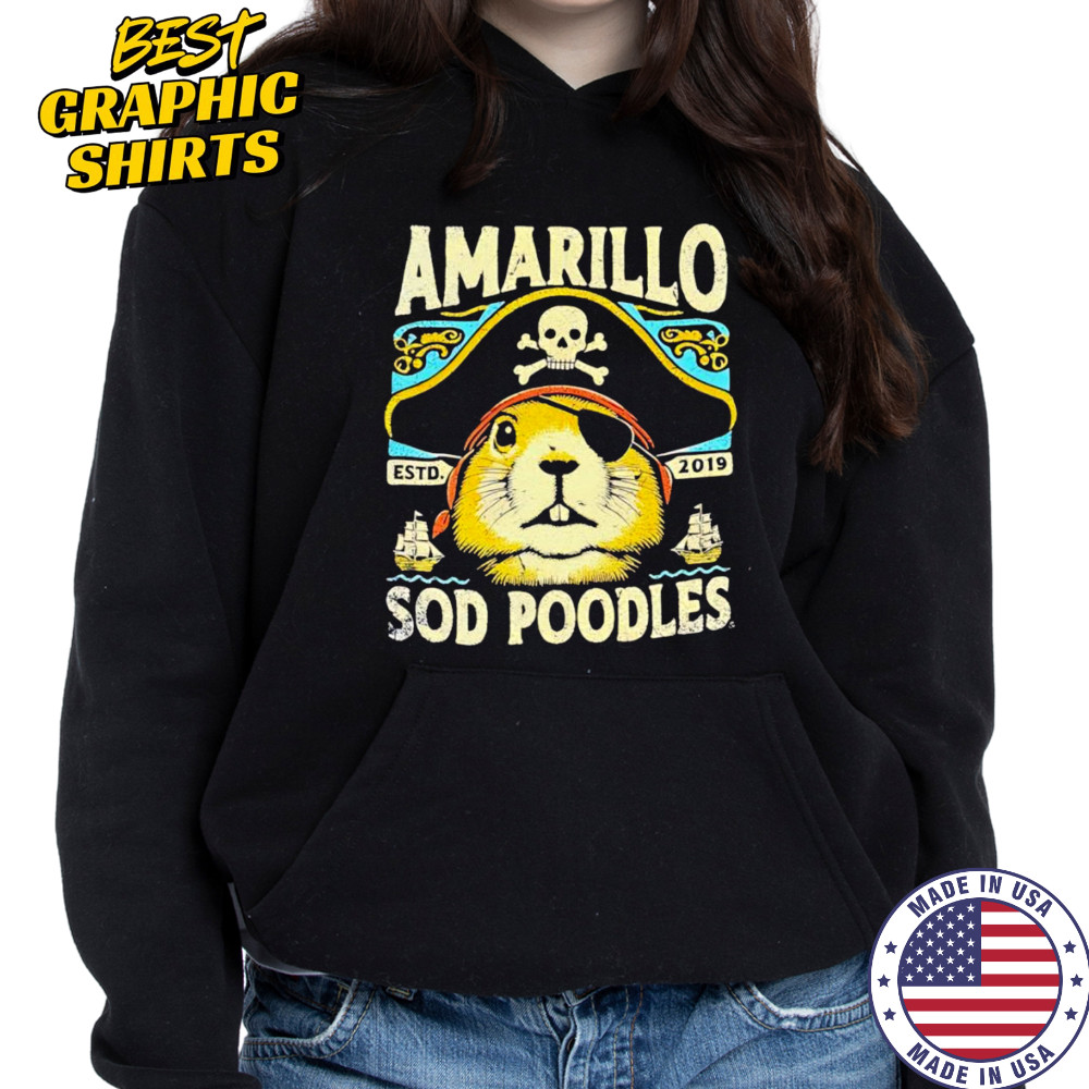 Amarillo Sod Poodles Prairie Dog Pirate shirt Sweatshirt