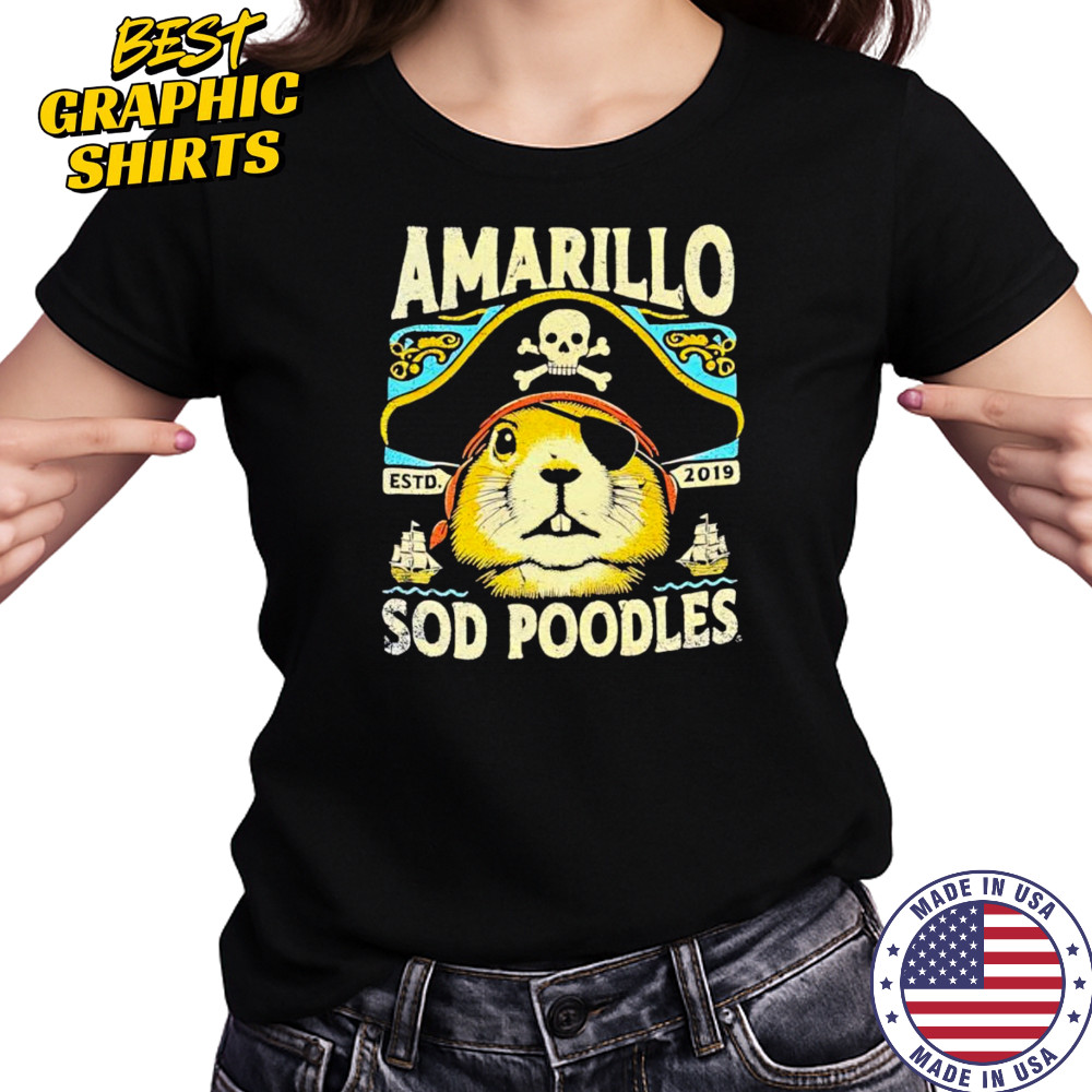 Amarillo Sod Poodles Prairie Dog Pirate shirt Women's T-shirt