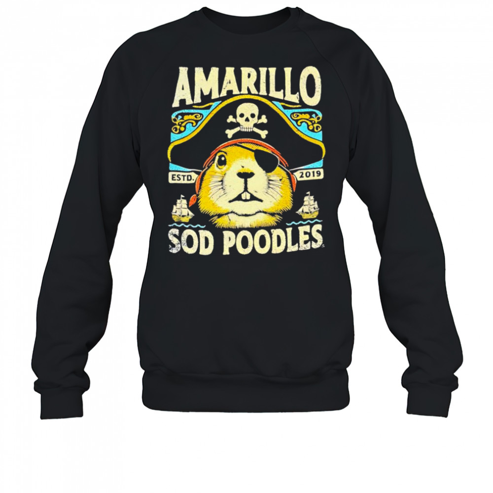 Amarillo Sod Poodles Prairie Dog Pirate shirt Sweatshirt