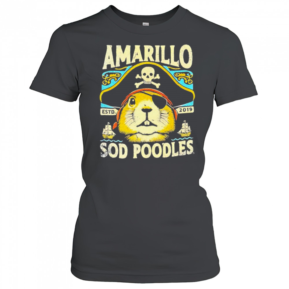Amarillo Sod Poodles Prairie Dog Pirate shirt Women's T-shirt