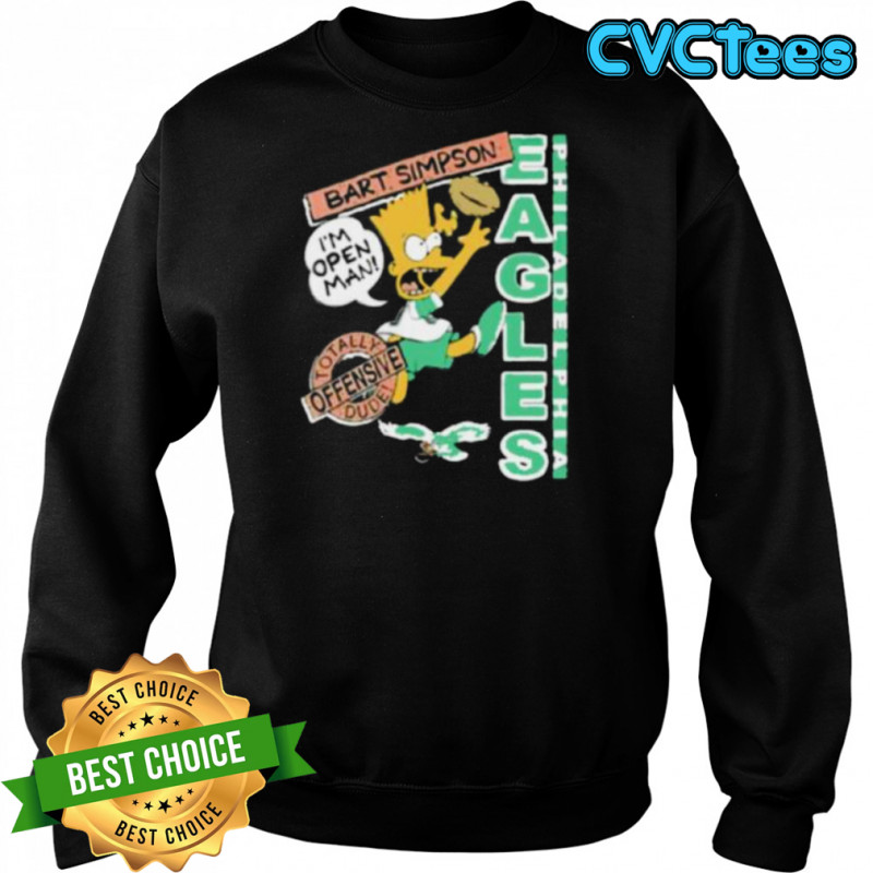 Bart Simpson Eagles NFL shirt Sweatshirt