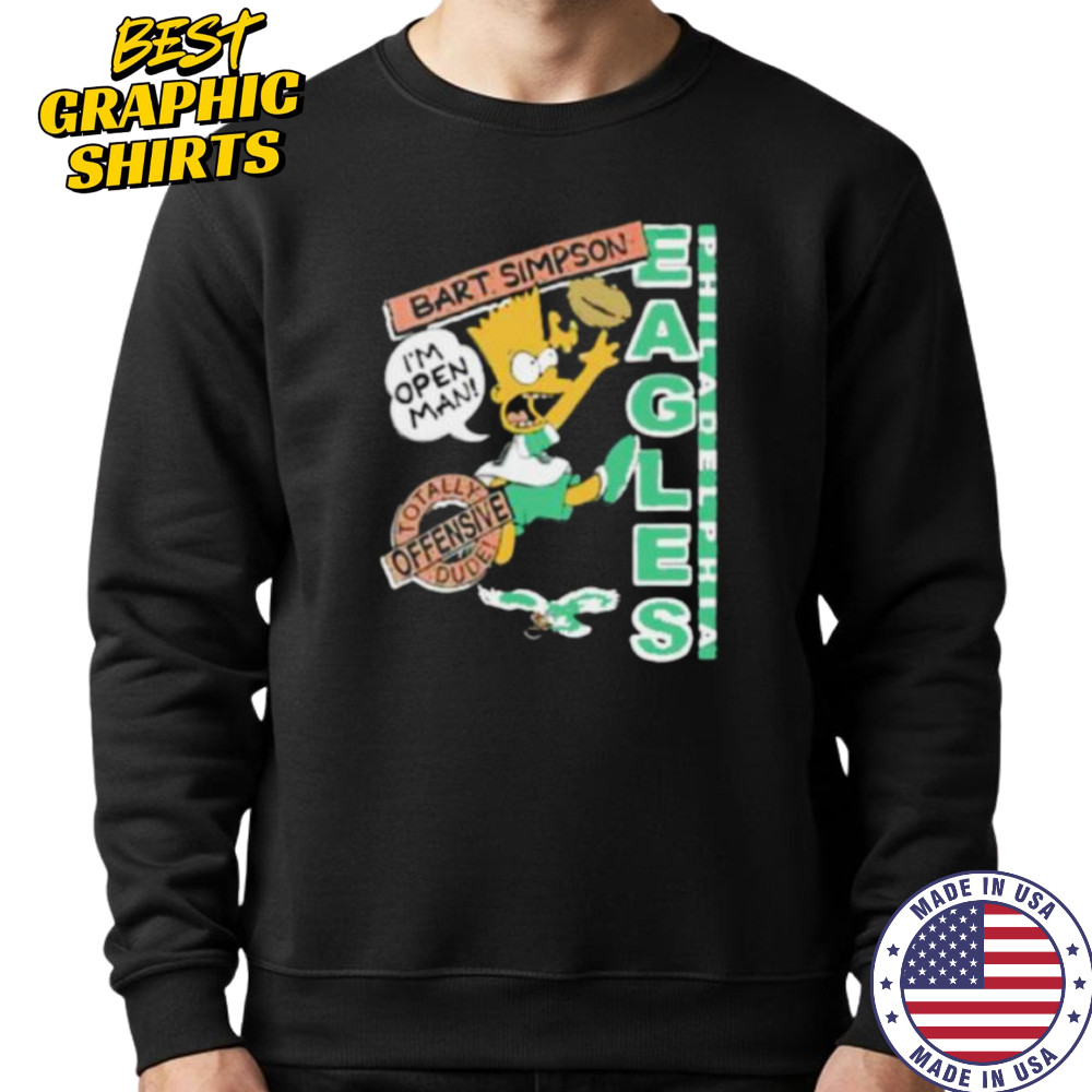 Bart Simpson Eagles NFL shirt Hoodie