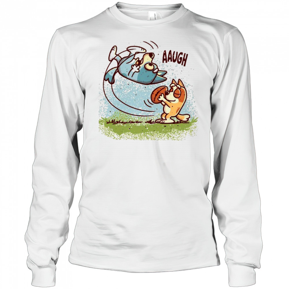 Bluey and Bingo X Peanuts Football Heelers shirt Long Sleeved