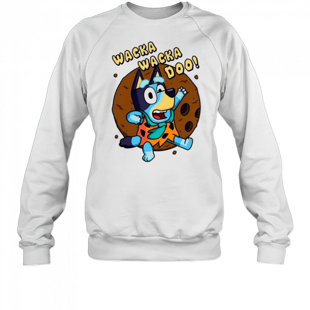 Bluey as Fred Flintstone wacka wacka doo shirt Sweatshirt