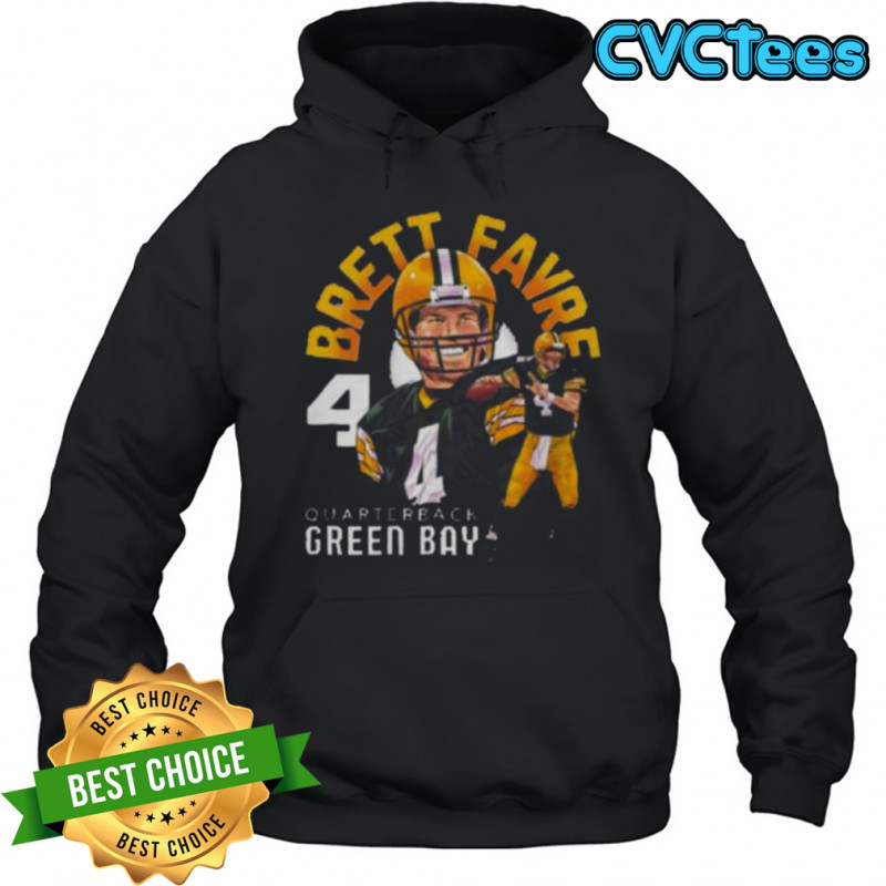 Brett Favre Green Bay Name Arc WHT Shirt Hoodie