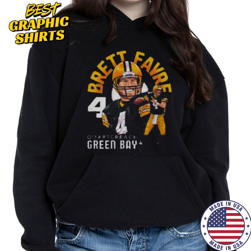 Brett Favre Green Bay Name Arc WHT Shirt Sweatshirt