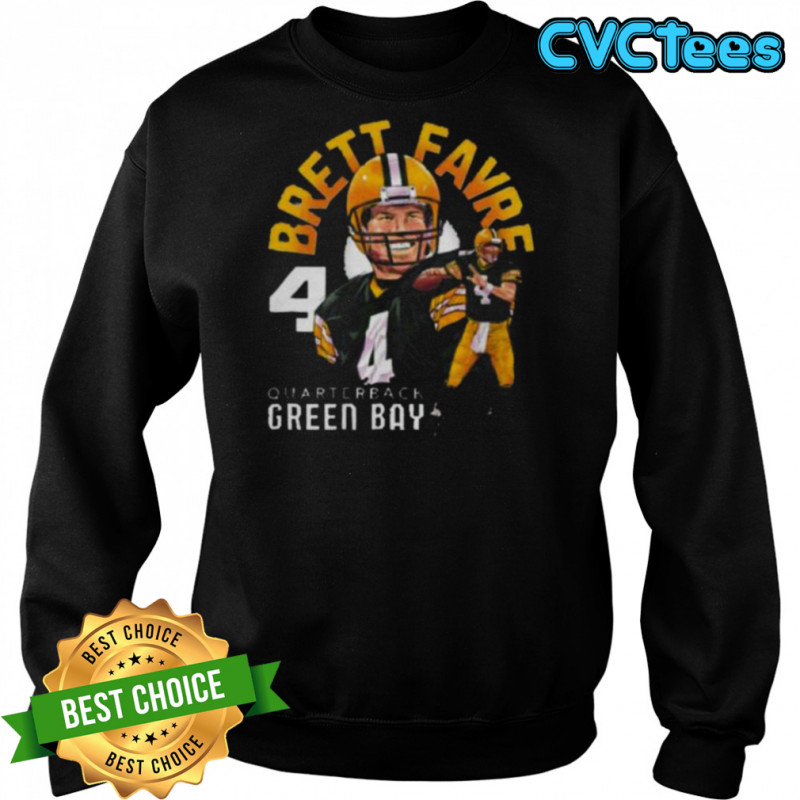 Brett Favre Green Bay Name Arc WHT Shirt Sweatshirt