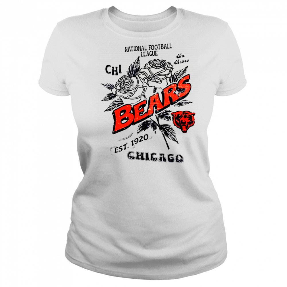 Chicago Bears Rose National Football League Est 1920 T-Shirt Women's T-shirt