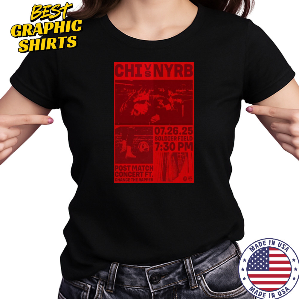 Chicago Nation vs. New York Braveheart Poster July 26 2025 Chicago T-Shirt Women's T-shirt