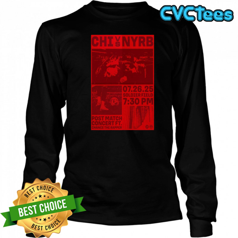 Chicago Nation vs. New York Braveheart Poster July 26 2025 Chicago T-Shirt Long Sleeved