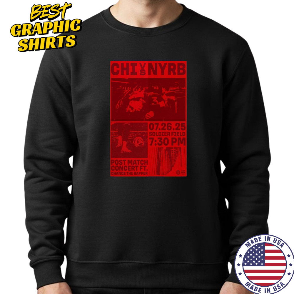 Chicago Nation vs. New York Braveheart Poster July 26 2025 Chicago T-Shirt Hoodie