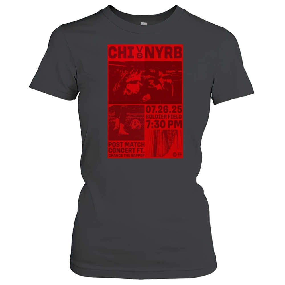 Chicago Nation vs. New York Braveheart Poster July 26 2025 Chicago T-Shirt Women's T-shirt