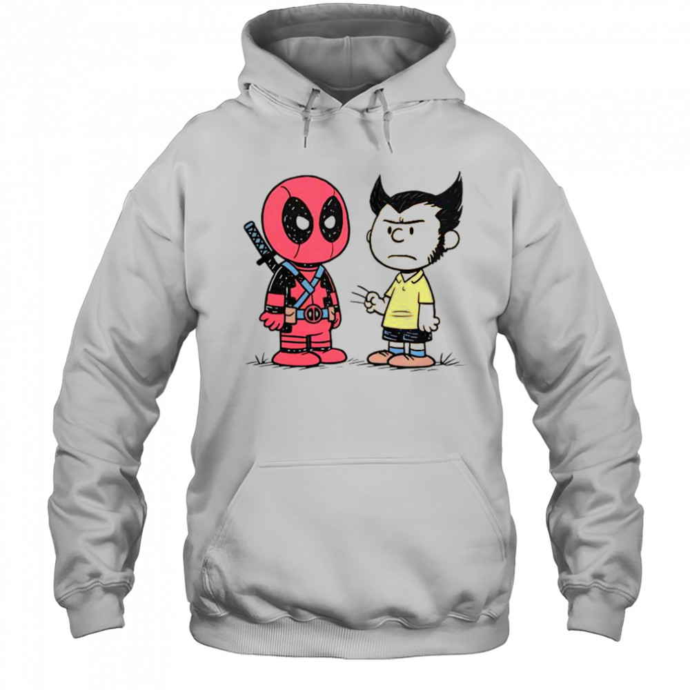 Deadpool And Wolverine Angry Boys Peanuts T-Shirt Hoodie