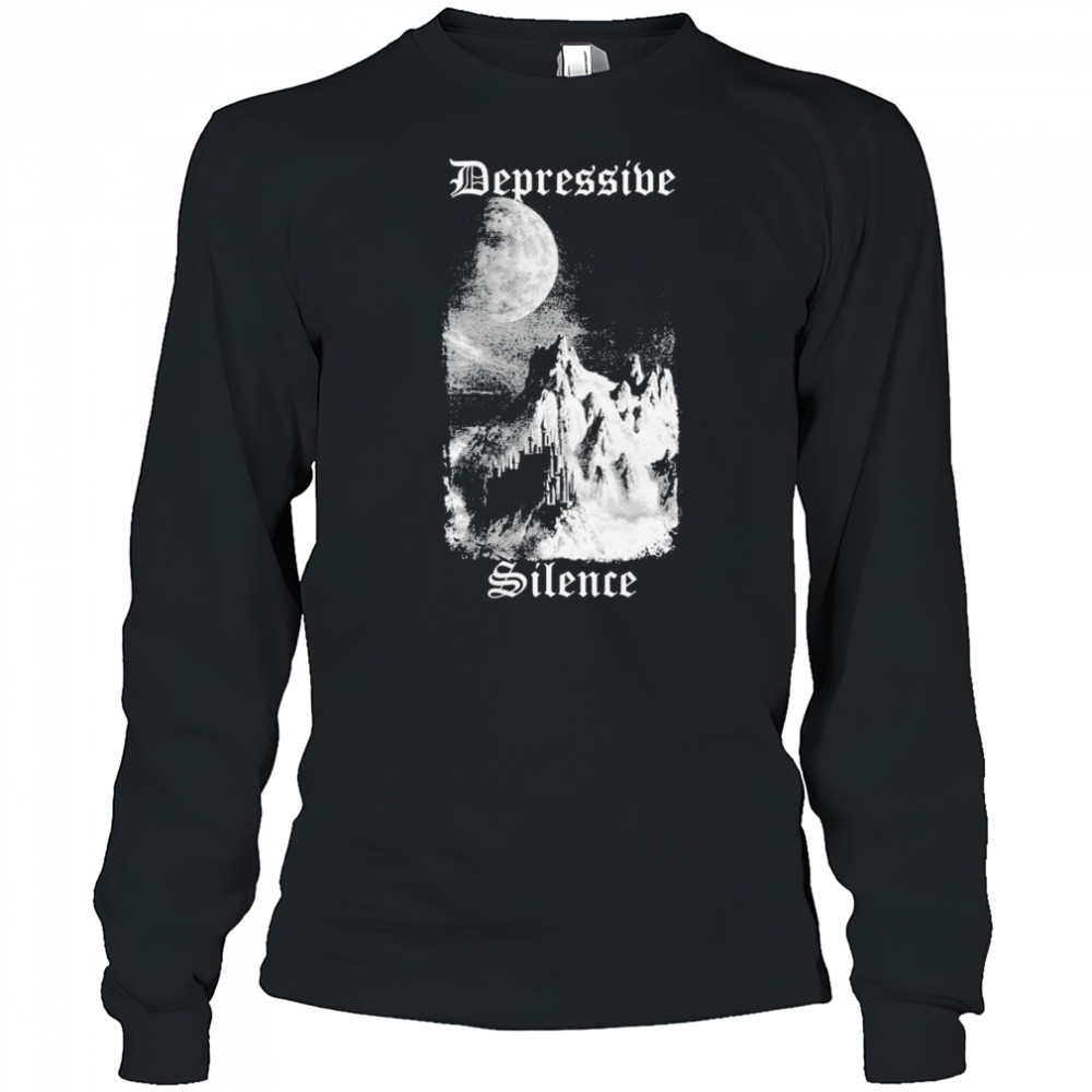 Depressive Silence Mourning T-shirt Long Sleeved