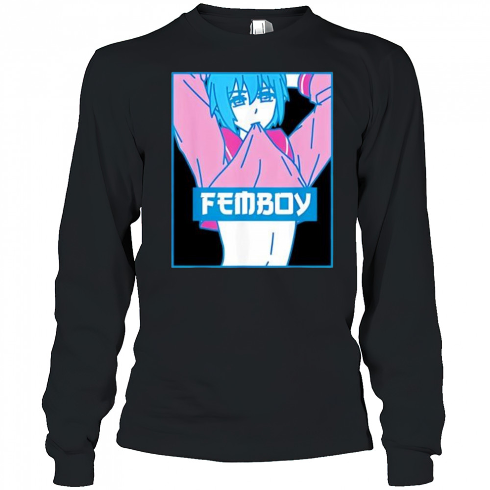 Femboy aesthetic pastel yaoI anime boy crossdressing shirt Long Sleeved