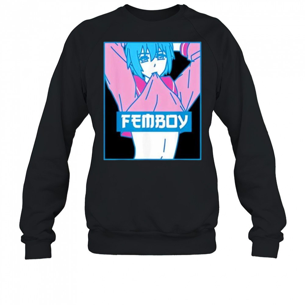 Femboy aesthetic pastel yaoI anime boy crossdressing shirt Sweatshirt