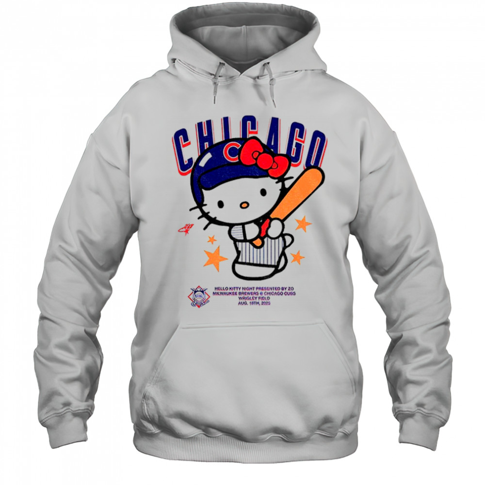 Hello Kitty Chicago Cubs MLB 2025 t shirt Hoodie