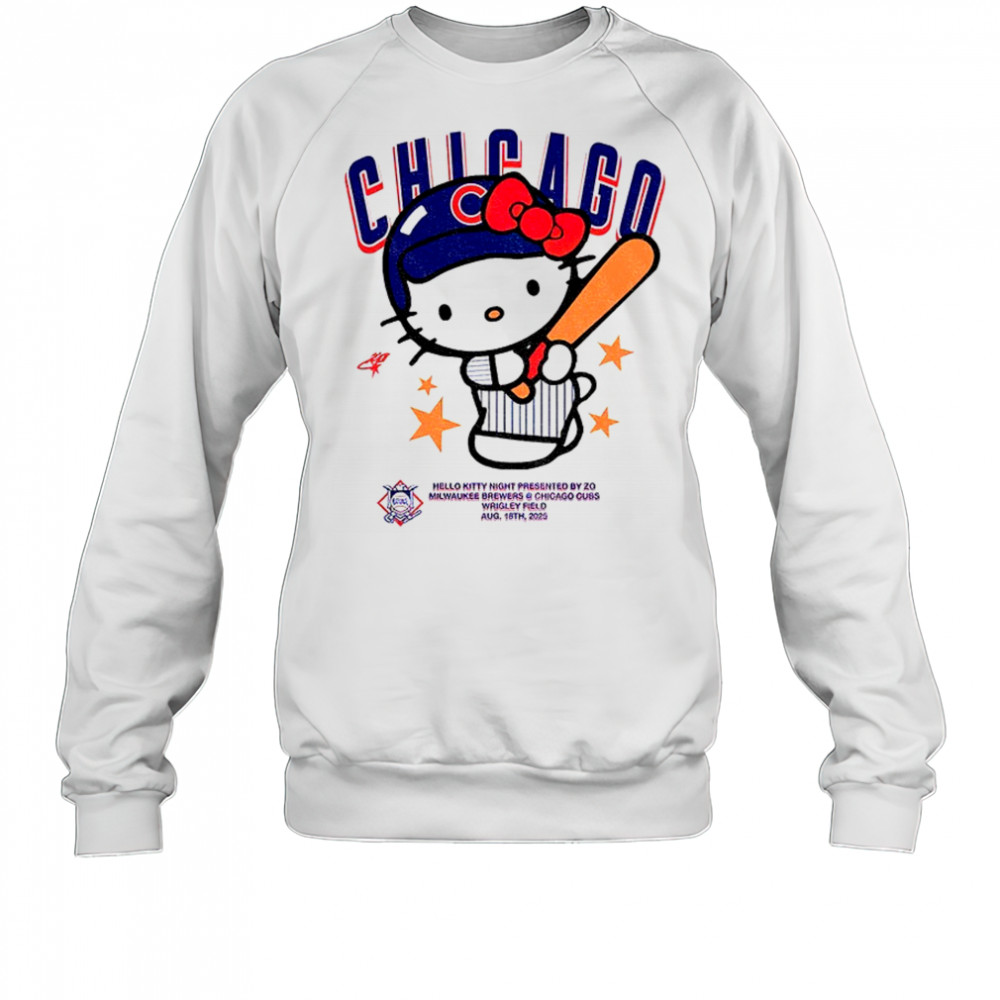 Hello Kitty Chicago Cubs MLB 2025 t shirt Sweatshirt