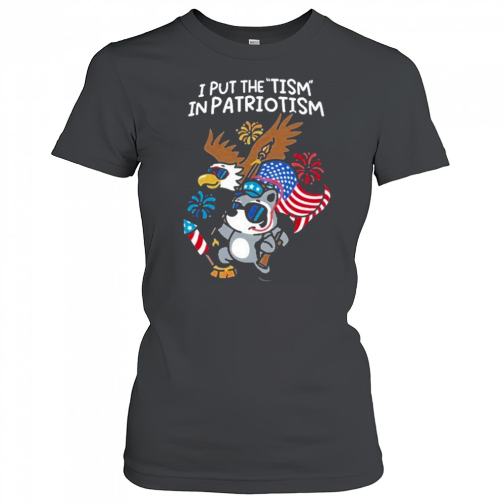 I Put The Tism In Patriotism Athletic T-Shirt Women's T-shirt