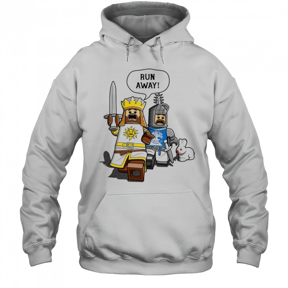 King Arthur and Sir Bedevere Lego run away shirt Hoodie